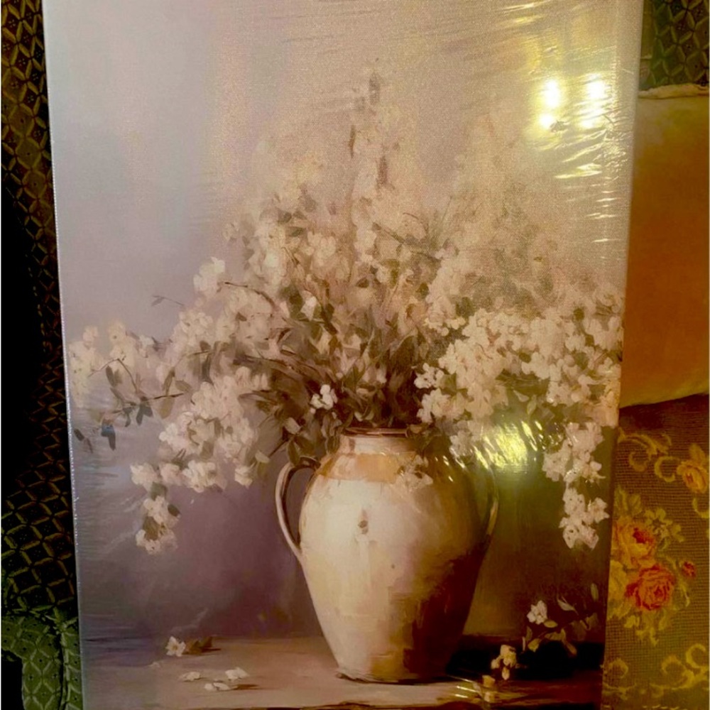 Shabby chic Floral canvas picture